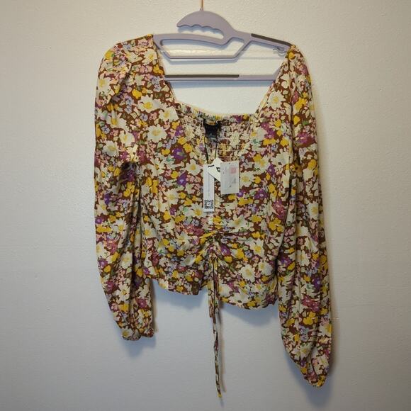 Sanctuary Tops - NWT floral sanctuary cinch top size medium